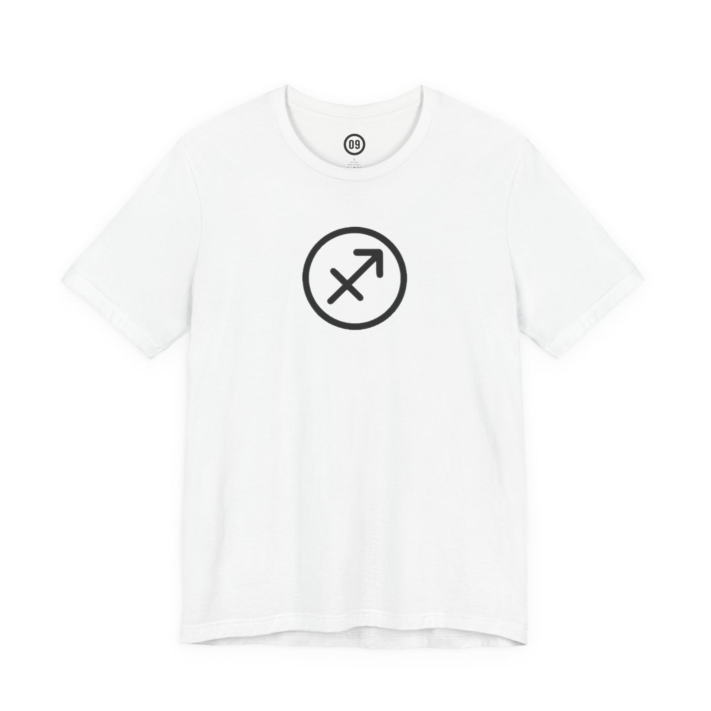 Sagittarius Zodiac Sign T-Shirt with Logo | Astrology Graphic Tee | Gift Shirt