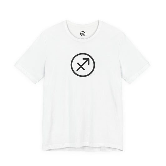Sagittarius Zodiac Sign T-Shirt with Logo | Astrology Graphic Tee | Gift Shirt