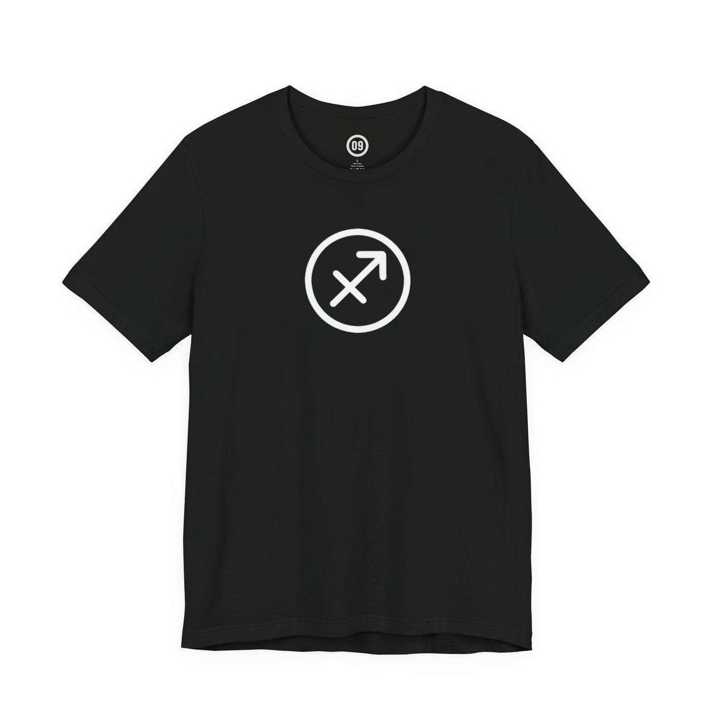 Sagittarius Zodiac Sign T-Shirt with Logo | Astrology Graphic Tee | Gift Shirt