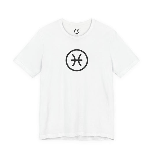 Pisces Zodiac Sign T-Shirt with Logo | Astrology Graphic Tee | Gift Shirt