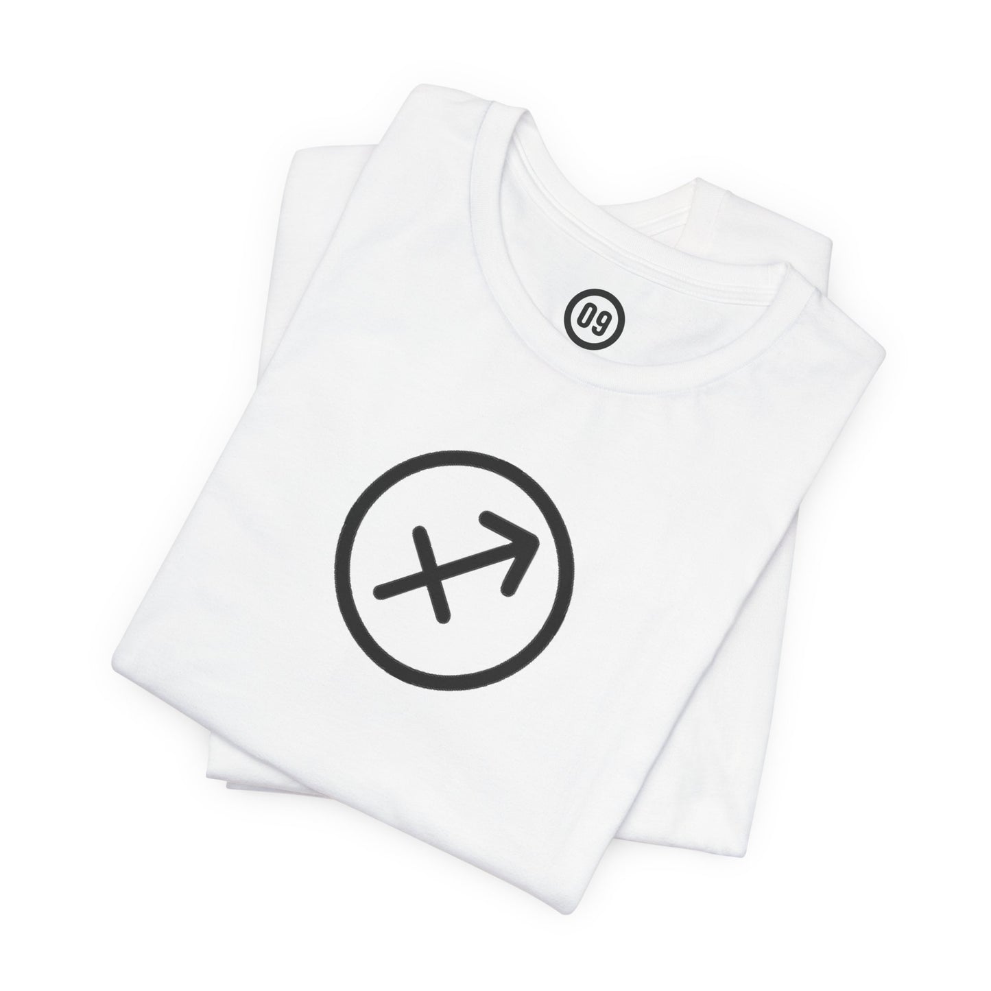 Sagittarius Zodiac Sign T-Shirt with Logo | Astrology Graphic Tee | Gift Shirt