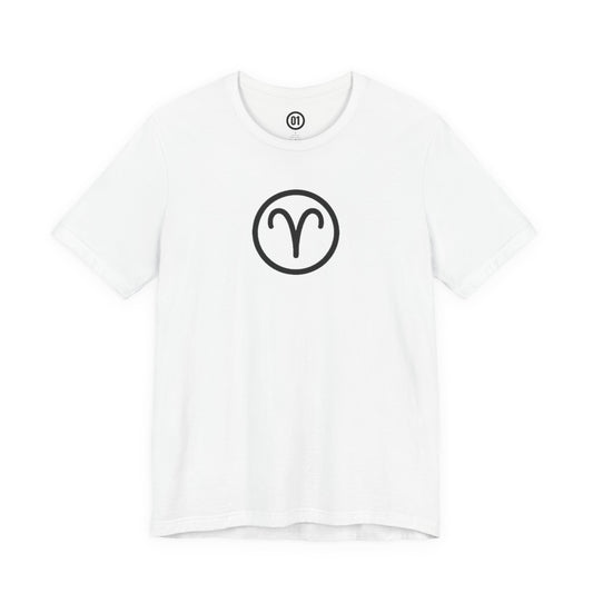 Aries Zodiac Sign T-Shirt with Logo | Astrology Graphic Tee | Gift Shirt